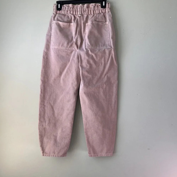 Zara Womens‎ High-Waist Pink Jeans Size 6 Cotton - Picture 3 of 4